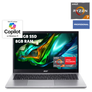 1200ftw-100199547 Laptop Acer Aspire 3 AMD Ryzen 7 15.6 pulg. 512gb SSD 8gb RAM