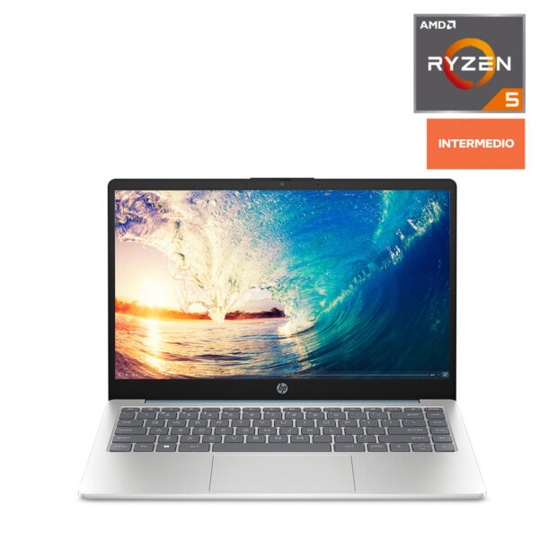 Laptop Hp 14 EM0017LA AMD Ryzen 5 FHD 14 pulg. 512gb SSD 8gb RAM Azul Claro
