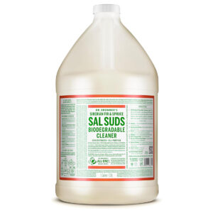 sal suds Dr. Bronner's Sal Suds – Limpiador Biodegradable Multiuso de Pino, Concentrado y Potente, Ideal para Pisos, Ropa, Platos y Más, Suave con la Piel pero Duro con la Suciedad – 3.8 L